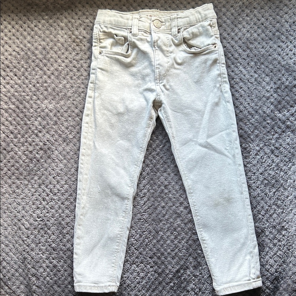 Zara Kids Light Gray Slim Jeans